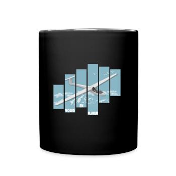 FLYING IN A GLIDER - Full Colour Mug - black - Front