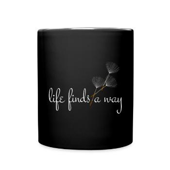 Life finds a way - Dandelion - Full Colour Mug - black - Front
