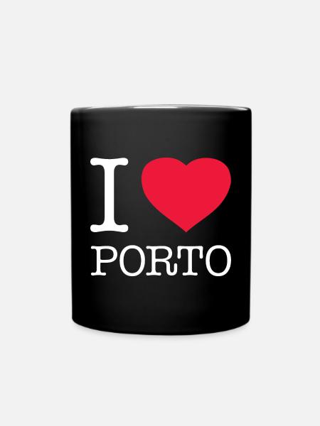 I LOVE PORTO - Full Colour Mug - black