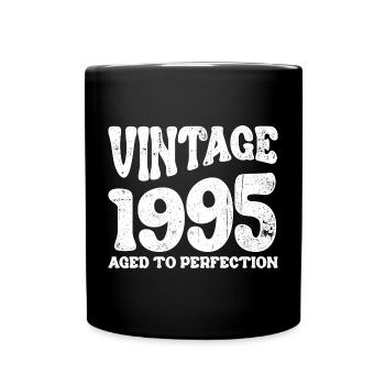 Vintage 1995 Aged to Perfection - Full Colour Mug - black - Front