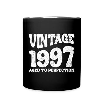 Millésime 1997 Vieilli à la perfection - Mug uni - noir - Devant