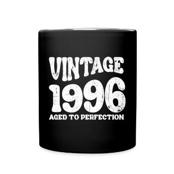 Vintage 1996 Aged to Perfection - Full Colour Mug - black - Front