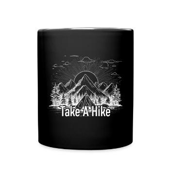 Machen Sie eine Wanderung Berg T-Shirt - Tasse einfarbig - Schwarz - Vorne