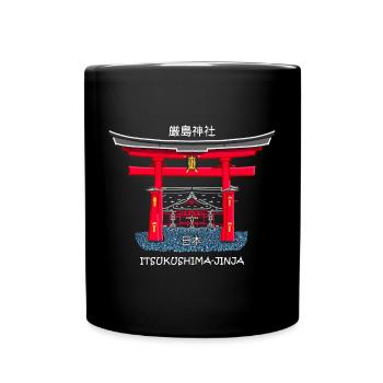 Itsukushima Shrine, Miyajima, Hiroshima. Japan - Full Colour Mug - black - Front
