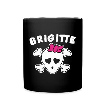 Pirate Brigitte Design pour les filles et les femmes - Mug uni - noir - Devant