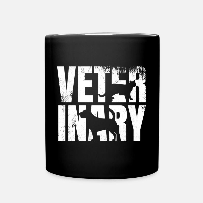 Lustiger Tierarzt - Tasse einfarbig - Schwarz