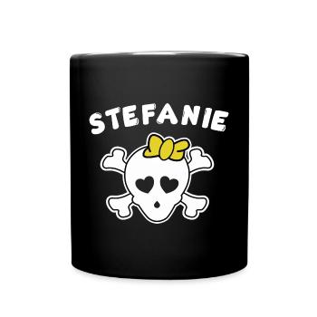 Pirate Stefanie Design pour les filles et les femmes - Mug uni - noir - Devant