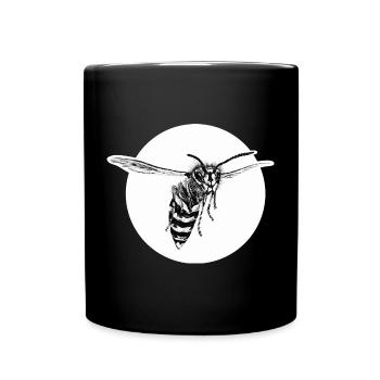 Guêpe - Abeille - Insecte - Mug uni - noir - Devant
