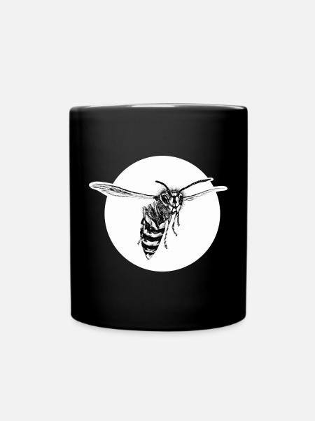 Wespe - Biene - Insekt - Tasse einfarbig - Schwarz