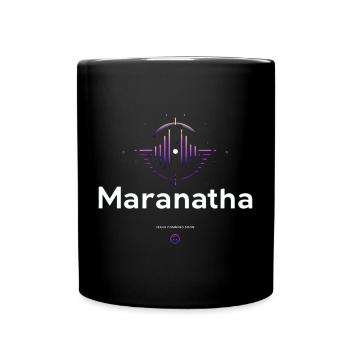 Vague de culte maranatha - Mug uni - noir - Devant