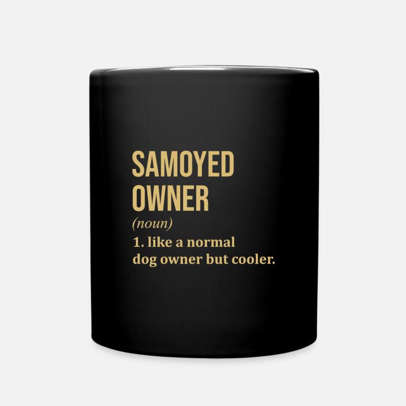 Samoyed - Tazza monocolore - nero
