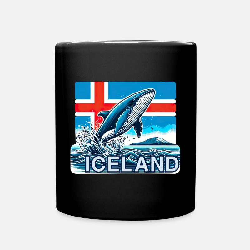 Islande Islande 10 - Mug uni - noir