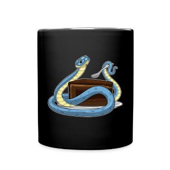Gâteau Serpent - Mug uni - noir - Devant