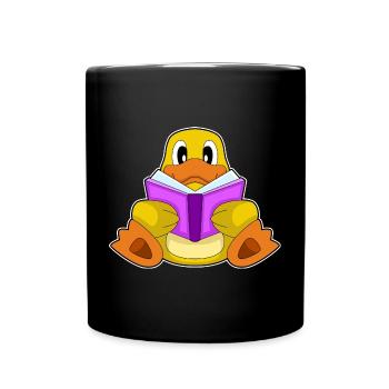 Livre de nerds canards - Mug uni - noir - Devant