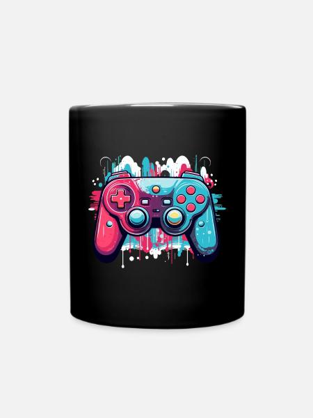 Game Controller - Tasse einfarbig - Schwarz