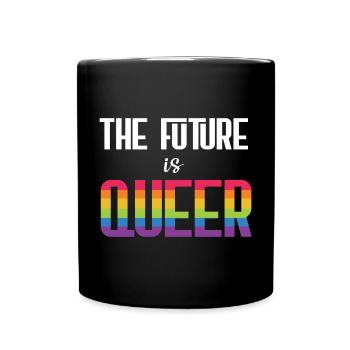 LGBTQ Pride Month - Die Zukunft ist queer - Tasse einfarbig - Schwarz - Vorne
