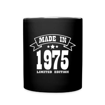 Vintage Vibes made in 1975 - Full Colour Mug - black - Front