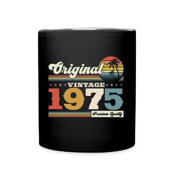Original 1975 Millésime 1975 Anniversaire 1975 - Mug uni - noir - Devant