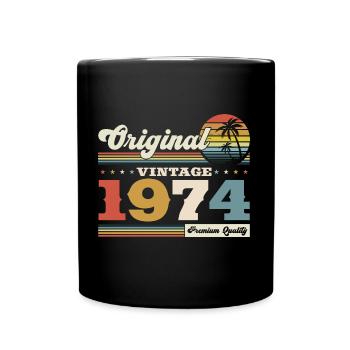 Original 1974 Vintage 1974 Birthday 1974 - Full Colour Mug - black - Front