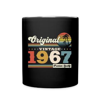 Original May 1967 Vintage 1967 Birthday 1967 - Full Colour Mug - black - Front