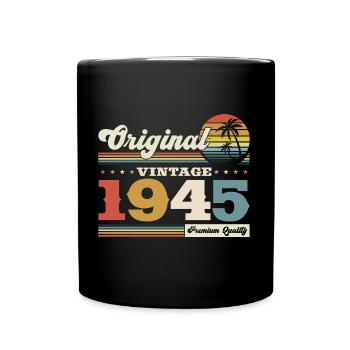 Original 1945 Vintage 1945 Birthday 1945 - Full Colour Mug - black - Front