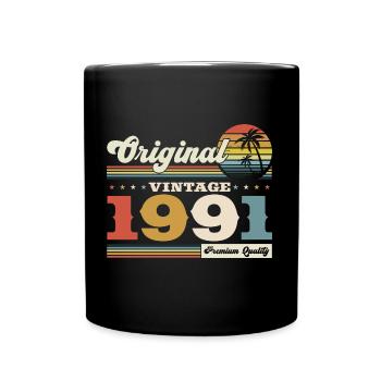 Original 1991 Jahrgang 1991 Geburtstag 1991 - Tasse einfarbig - Schwarz - Vorne