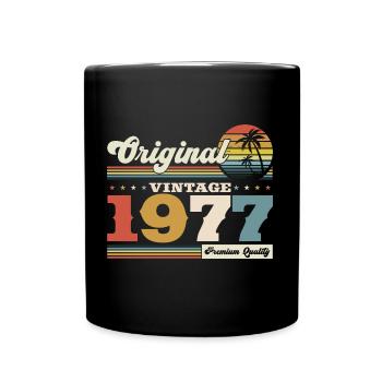 Original 1977 Vintage 1977 47th Birthday 1977 - Full Colour Mug - black - Front