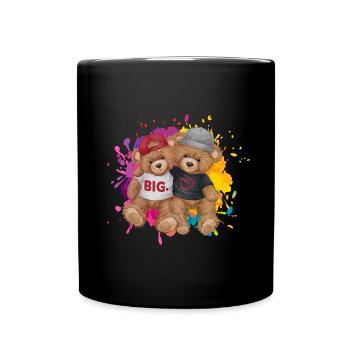 Big Love Gay Pide Love Homosexuell Geschenk - Tasse einfarbig - Schwarz - Vorne