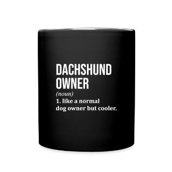 Dachshund - Full Colour Mug - black - Front