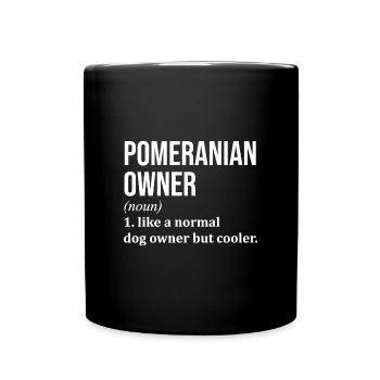 Pomeranian - Full Colour Mug - black - Front