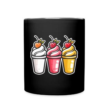 Coupes de glace - Mug uni - noir - Devant