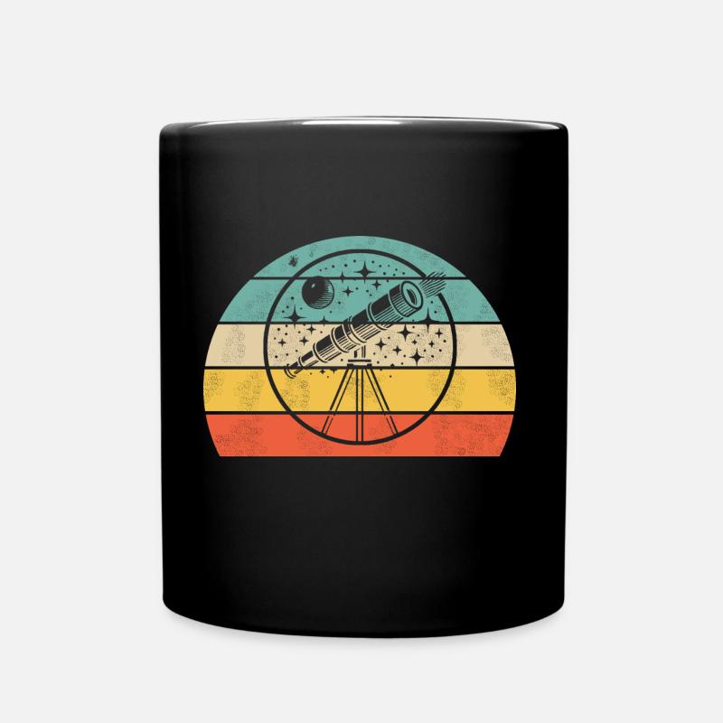 Télescope et astronomie - Mug uni - noir