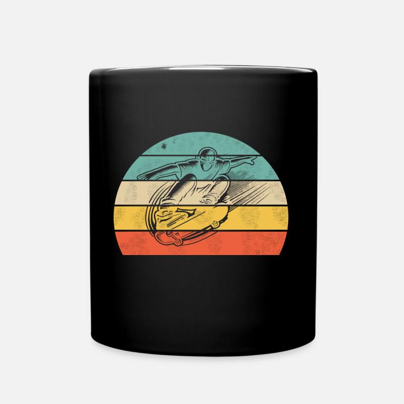 Skateboarding Trick Skater - Full Colour Mug - black