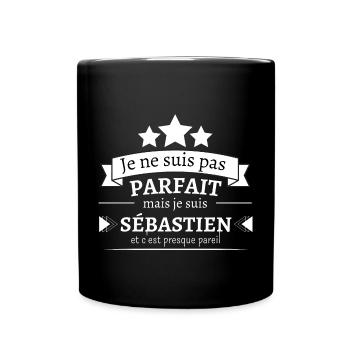 Sébastien - Presque parfait - Mug uni - noir - Devant