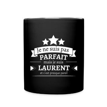 Laurent - Presque parfait - Mug uni - noir - Devant