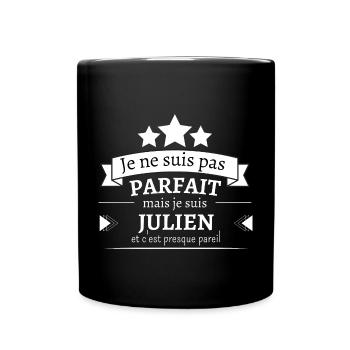 Julien - Presque parfait - Mug uni - noir - Devant