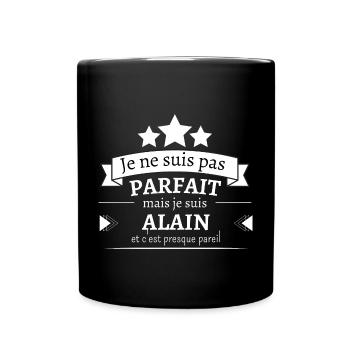 Alain - Presque parfait - Mug uni - noir - Devant