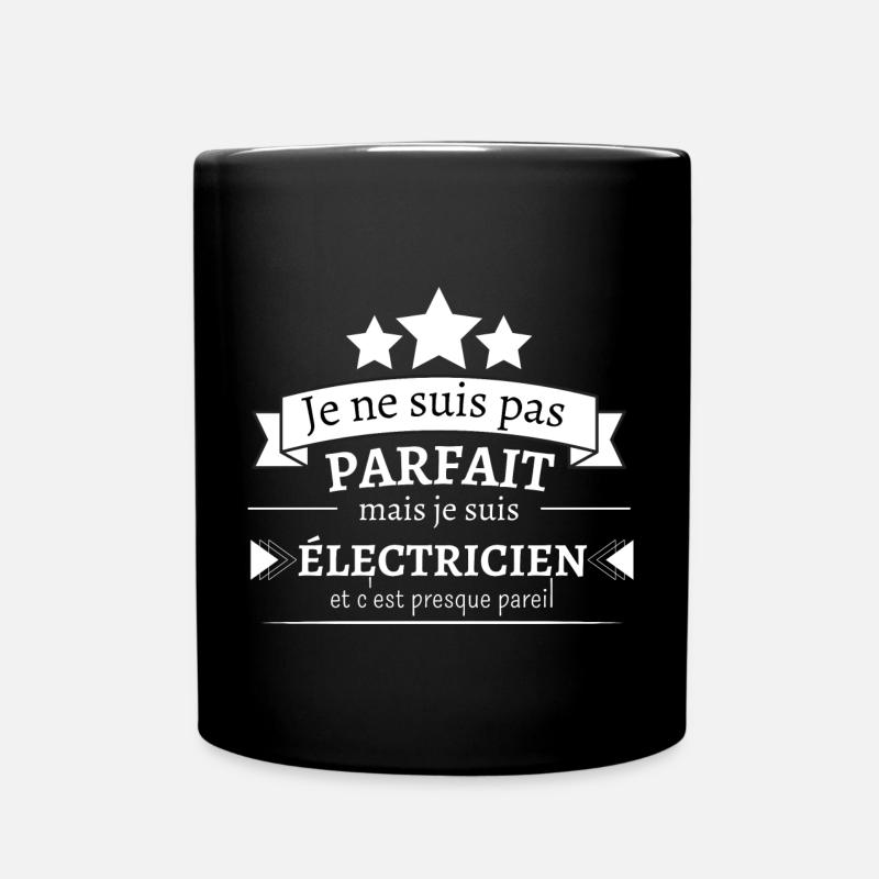 Electricien - Presque parfait - Mug uni - noir