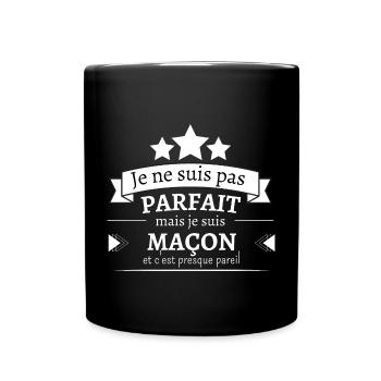 Maçon - Presque parfait - Mug uni - noir - Devant