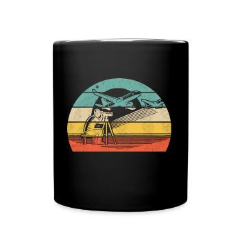 Planespotting Planespotter - Full Colour Mug - black - Front