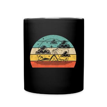 Observation des nuages - Mug uni - noir - Devant
