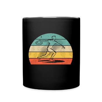 Action de lancer de frisbee – pour les joueurs de frisbee - Mug uni - noir - Devant