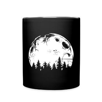 Forêt Lune Espace Symbole Espace Logo Icône - Mug uni - noir - Devant