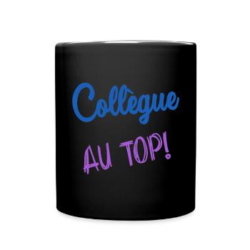 COLLEGUE. DEPART. EMPLOI. HUMOUR. MANAGER. CHEF - Mug uni - noir - Devant