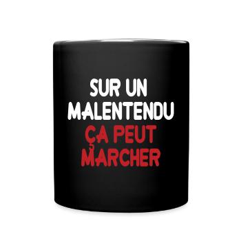 Michel Blanc - Sur un malentendu, ça peut marcher - Mug uni - noir - Devant