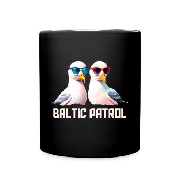 Baltic Patrol Möwen - Tasse einfarbig - Schwarz - Vorne