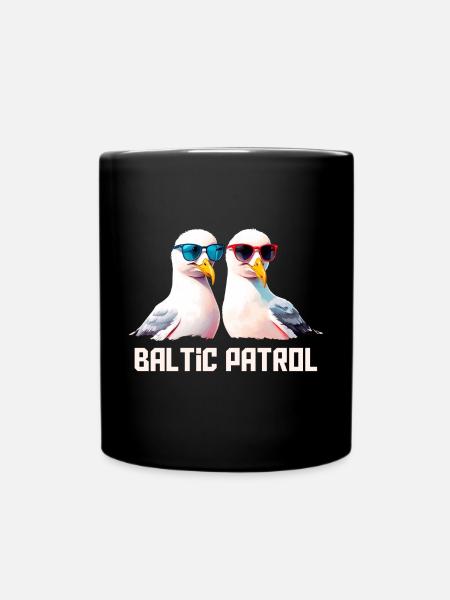 Baltic Patrol Möwen - Tasse einfarbig - Schwarz