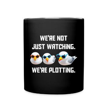 We don't just look, we make plans - Full Colour Mug - black - Front