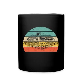 Élevage de chèvres - Mug uni - noir - Devant