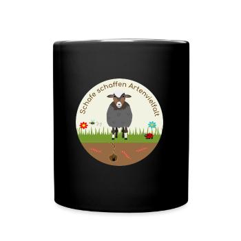 Les moutons créent la biodiversité Krainer - Mug uni - noir - Devant